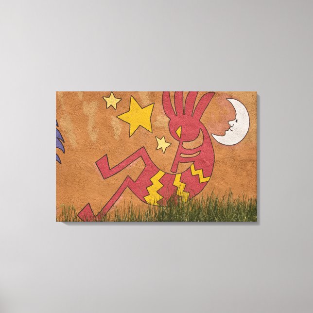 Toile USA, Nouveau Mexique, Père Noël Fe. Murale murale  (Recto)