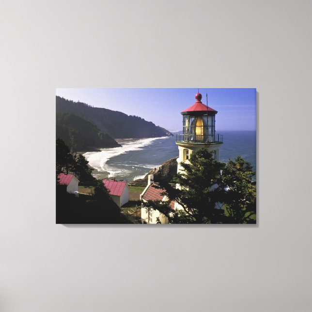 Toile USA, Oregon, Florence. Phare de Heceta Head (Recto)