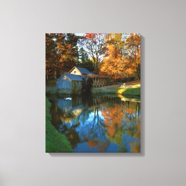 Toile USA, Virginie, Blue Ridge Parkway, Mabry Mill (Recto)