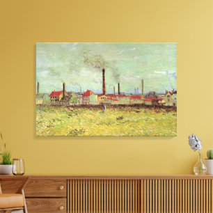 Toile Usines à Asnières par Vincent van Gogh