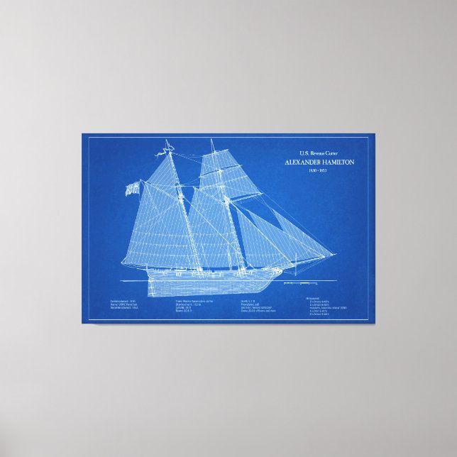 Toile USRC Alexander Hamilton - ABD (Recto)