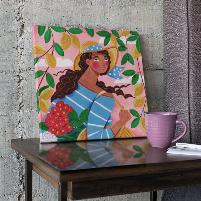 Toile Vacances d'été pour femme italienne (Créateur téléchargé)