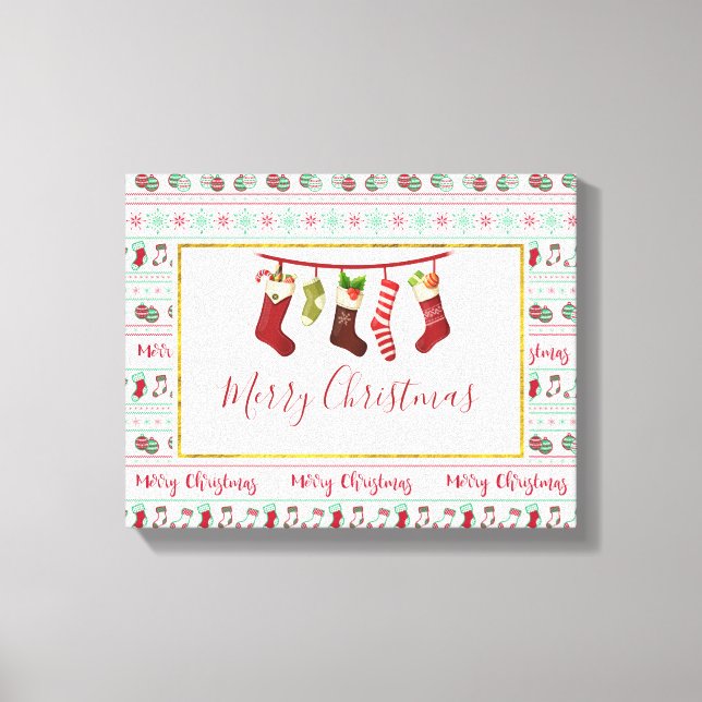 Toile Vacances Motif de Noël moche (Recto)