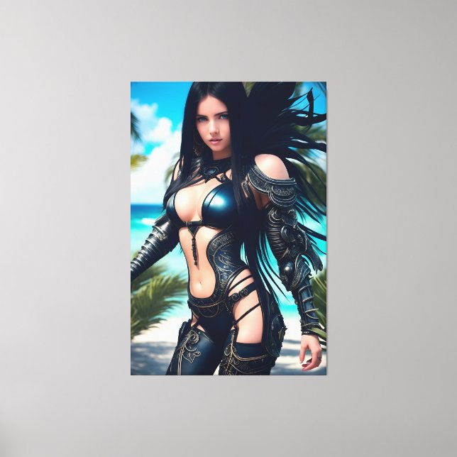 Toile Vacances tropicales Aliens 003 (Recto)