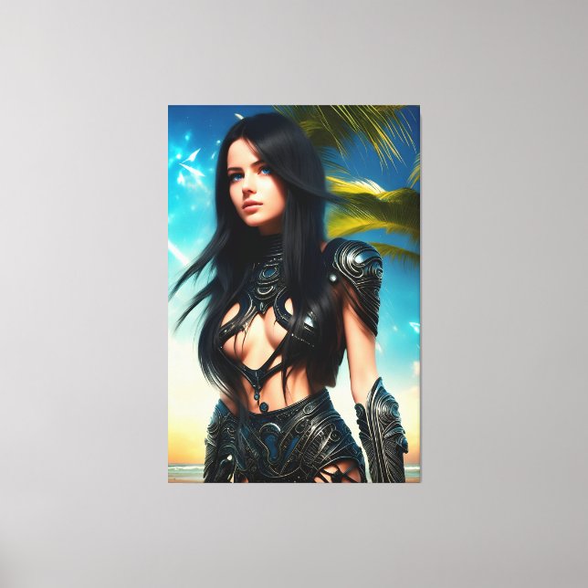 Toile Vacances tropicales Aliens 069 (Recto)