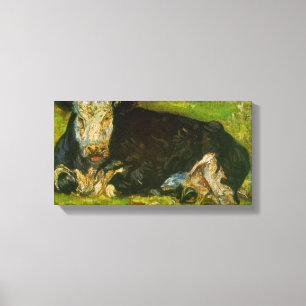 Toile Vache Lying par Vincent van Gogh