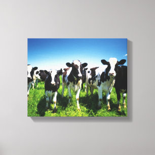 Toile Vaches dans le domaine, ville de Betsukai,