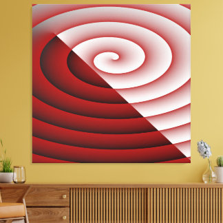Toile Vague double couleur en spirale