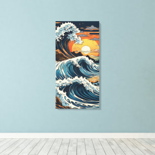 Toile Vague japonaise Hokusai