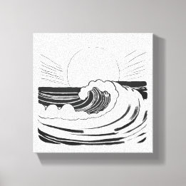 Toile Vagues de l'océan