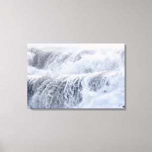Toile Vagues déferlantes en hiver
