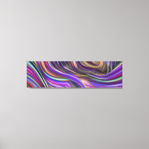 Toile Vagues fracturées du paysage marin Abstrait 24