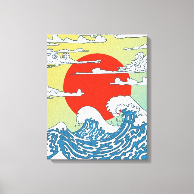 Toile Vagues Japonaises (Recto)