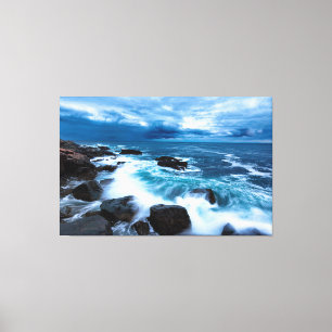 Toile - Vagues Océaniques S'Écrasant Sur La Rive R