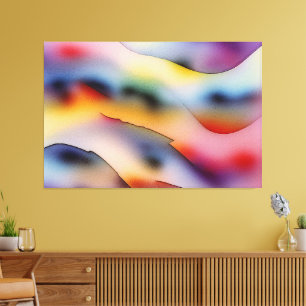 Toile "Vagues réfractaires" Art Abstrait contemporain