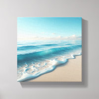 Vagues sereines de l'océan turquoise avec une douc