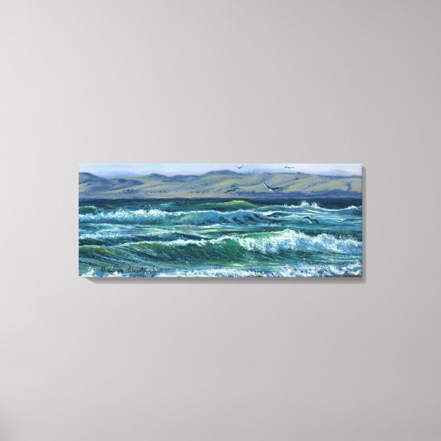 Toile "Vagues tumultueuses" (Recto)
