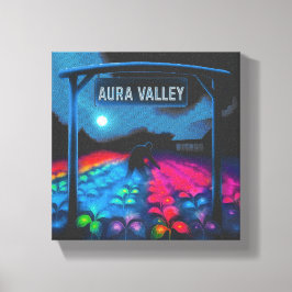 Toile Vallée colorée agricole de l'Aura