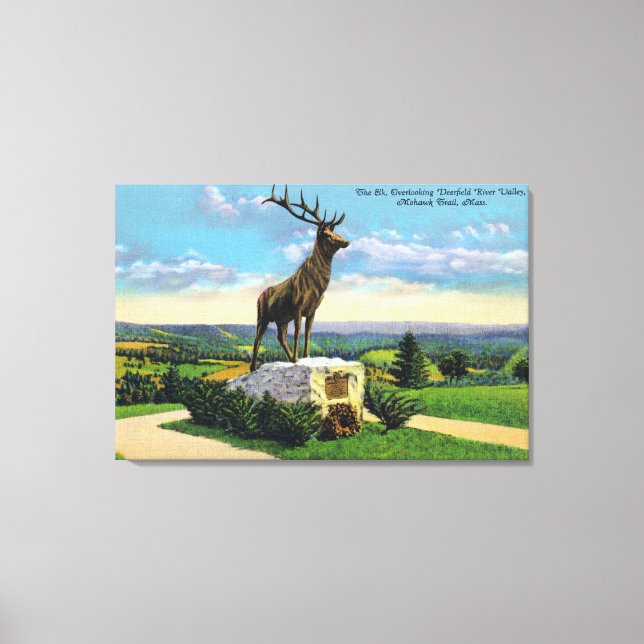 Toile Vallée de la rivière Deerfield sur le sentier Moha (Recto)