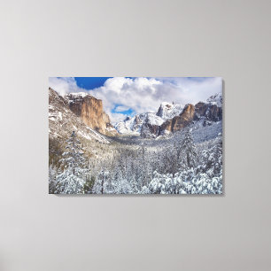 Toile Vallée de Yosemite dans la neige