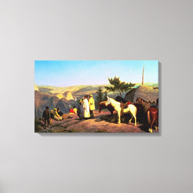 Toile Vallée de Yosemite de Glacier Point 1874 (Recto)