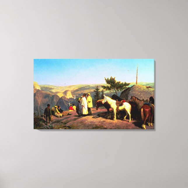 Toile Vallée de Yosemite de Glacier Point 1874 (Recto)