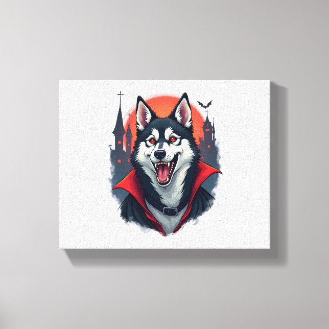 Toile Vampire Husky Bite (Recto)