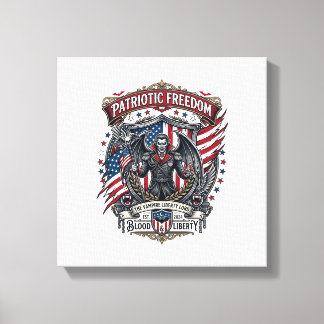 Toile Vampire Patriotique Liberté Seigneur Horreur Monst