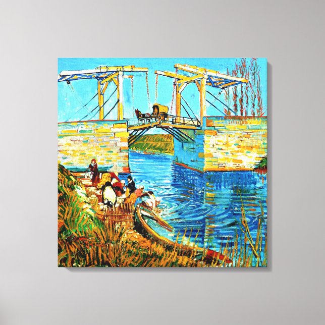 Toile Van Gogh - Le pont Langlois à Arles, (Recto)