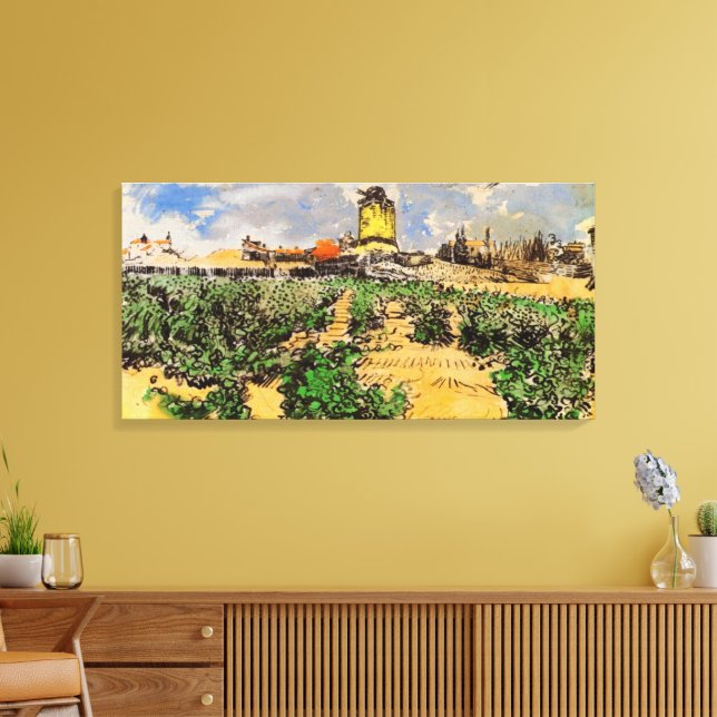 Toile Van Gogh Mill d'Alphonse Daudet à Fontevielle (Insitu(Salon))