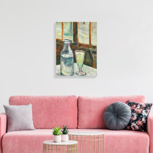 Toile Van Gogh - Nature morte Verre d'absinthe et carafe
