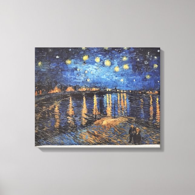 Toile Van Gogh Starry Nuit sur la peinture à l'huile du  (Recto)