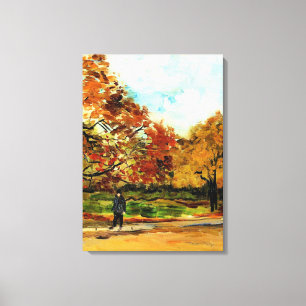 Toile Van Gogh - Vue d'un parc à Paris