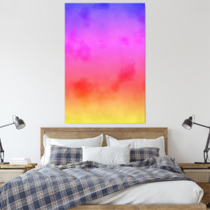Toile Vapeur arc-en-ciel