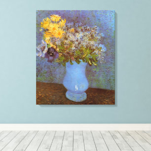 Toile Vase avec lilas et marguerites de Vincent van Gogh