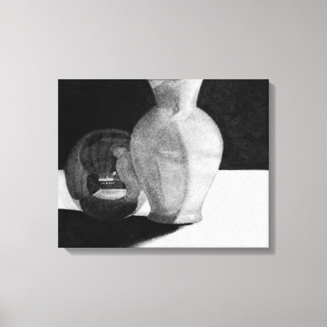 Toile Vase avec sphère (Recto)