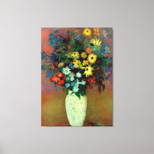 Toile Vase de Odilon Redon avec fleurs (1914)