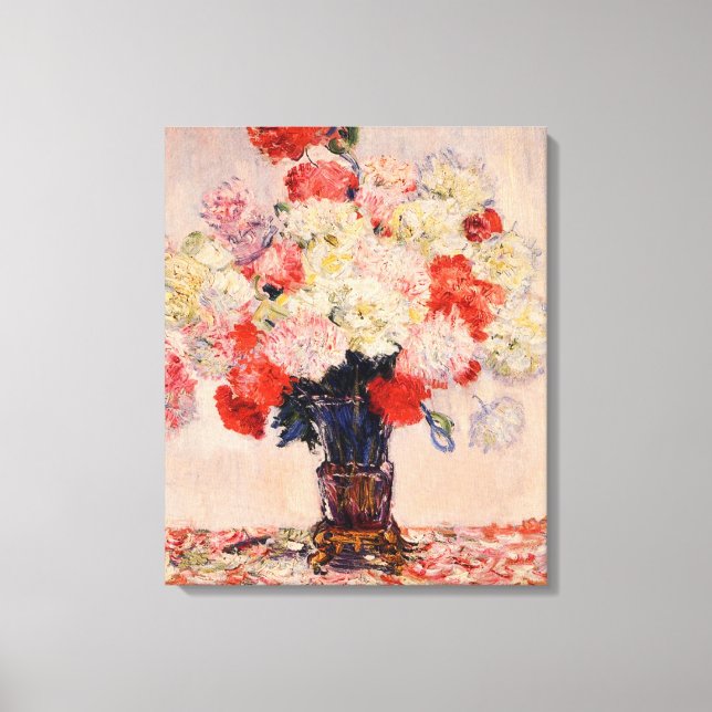 Toile Vase de pivoines Monet Art (Recto)