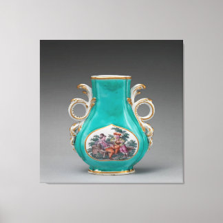 Toile Vase turquoise de porcelaine de Chelsea
