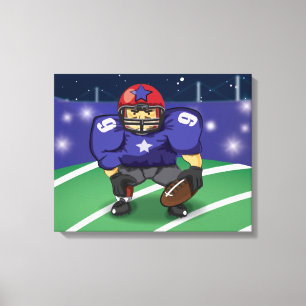 Toile Vedette de football américain