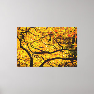 Toile Veines D'Or De L'Automne