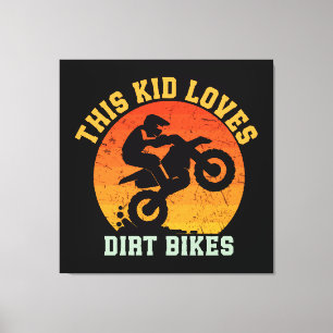 Toile Vélo de terre drôle pour enfants