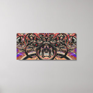 Toile Vélos Abstraits (Tour de Grande-Bretagne 2010) Aff