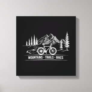 Toile Vélos Mountain Trail - Vélo cycliste Rider
