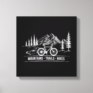 Toile Vélos Mountain Trail - Vélo cycliste Rider