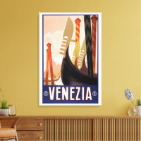 Venezia, Venise, Italie Gondoles Art de voyage vin