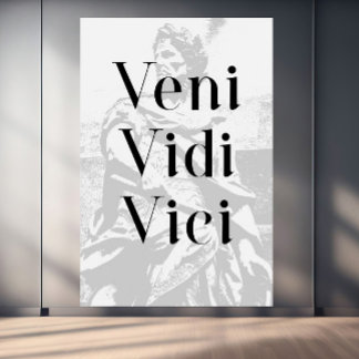 Toile Veni, Vidi, Vici - "Je suis venu, j'ai vu, j'ai co