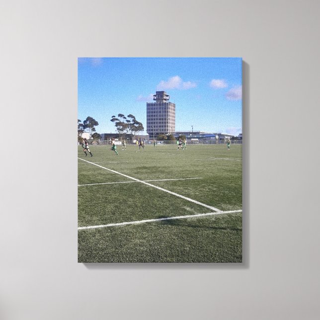 Toile Ventilateur de football ou photo paysage (Recto)