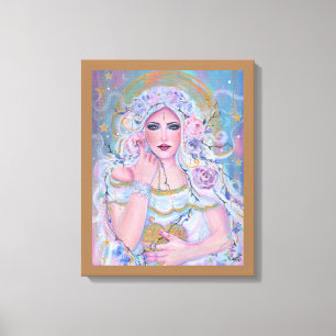 Toile Vénus déesse de l'amour roses par Renée