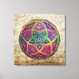 Toile Vénus Fleur d'amour fineART Oriental Antique Or